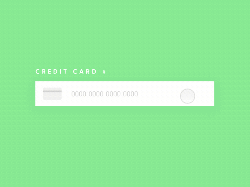 Daily UI :: 002 :: Credit Card Checkout animation credit card daily ui dailyui form input ui