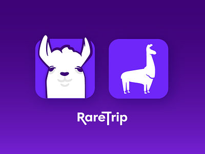 Daily UI :: 005 :: App Icon adventure app icon daily ui explore icon illustration llama purple subscribe travel trip