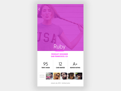 Daily UI :: 006 :: User Profile