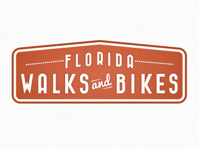 A logo for a good cause... bikes florida orange sign vintage