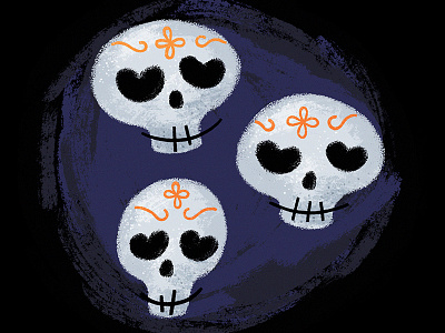 Day of the Dead doodles celebration dead happy illustration photoshop skull