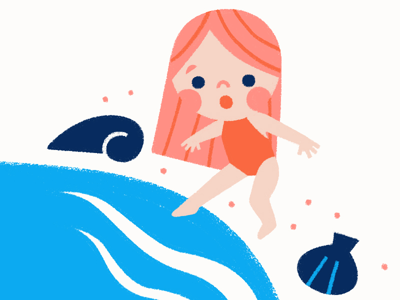 How to be a mermaid - Detail by Debbie Kennedy on Dribbble