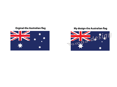 The Australian flag flag