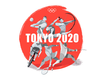 Tokyo 2020 character design characters games graphic design illustration medal olympic games olympicgames olympics procreate sports team tokyo2020