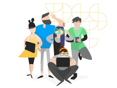 Tech Team _ Goodly adobe illustrator character characterdesign design illustration illustrator teams tech technology vector