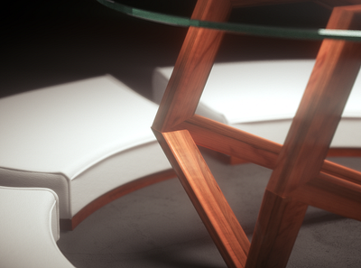 Retrangle Table 3d modeling architecture cinema4d furniture design octanerender product design