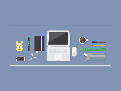 My Mobile Workspace dunny edc everyday everyday carry facebook banner fun illustration
