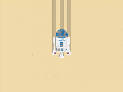 R2D2 creative design episode 4 fun illustration r2d2 star wars tatooine