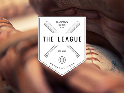 The League baseball baseball bat brand branding fantasy baseball hashtag home plate illustration line work sports the league usa