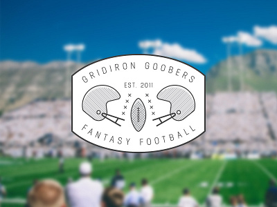 Gridiron Goobers (Final) creative design fantasy football football football helmet goobers gridiron illustration line work logo