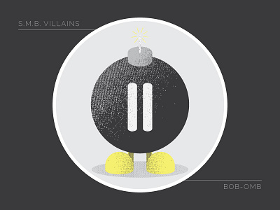 BOB-OMB bob omb bomb creative design fun illustration mario super mario bros villain