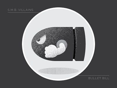 BULLET BILL bill bullet creative design fun illustration mario super mario bros villain