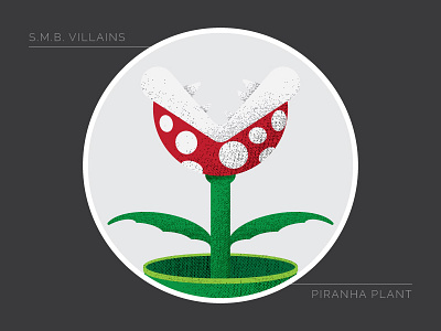 PIRANHA PLANT creative design fun illustration mario piranha plant plant super mario bros trap villain