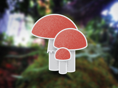 Mushroom Magic creative design fun illustration mushrooms psychedelic sticker summer