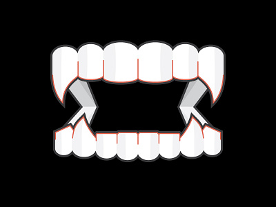 Vampire Teeth blood bloody design fangs halloween illustration scary teeth vampire