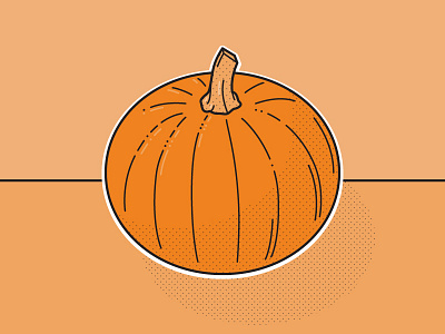 Pumpkin carving design halftone illustration infographic pumpkin texture tips tricks