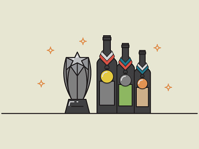 Award Winning Wine aldi award icon icons illustration infographic medal stars wine winning