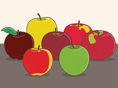 Apples apple apples fruit groceries icon icons illustration infographic jewel jewel osco leaf stem