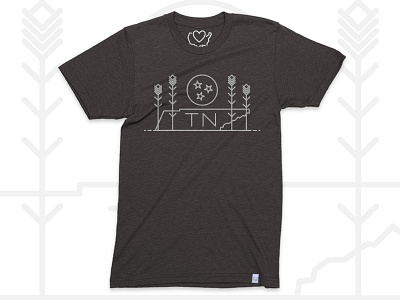 TN Tee 50 states apparel contest icon illustration lines repost shirt t shirt tee tennessee