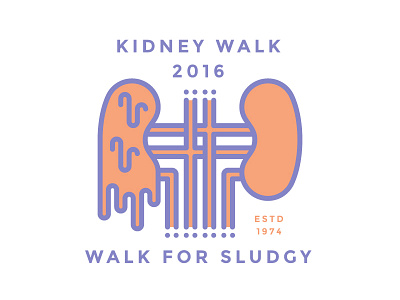 Sludgy WIP 2016 drips icons illustration kidney walk kidneys lines sludgy walk