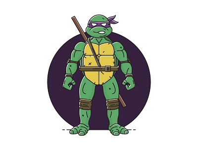TMNT Donnie donatello donnie icons illustration mutant ninja staff teenage tmnt turtle