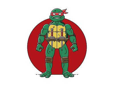 TMNT Raph icon illustration mutant ninja raph raphael sai teenage tmnt turtle