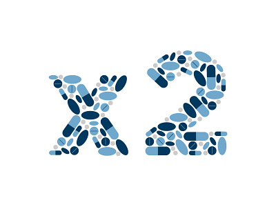 x2 Drugs drugs illustration leankit pharmaceutical pills twice type typography x2