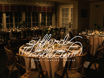 Gifford Collective collective design event gifford lettering monoline planning script typography wedding