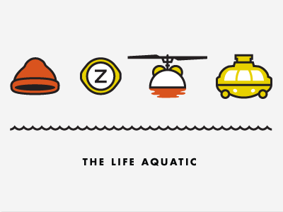 The Life Aquatic with Steve Zissou cap four icon challenge icon logo red the life aquatic the sea