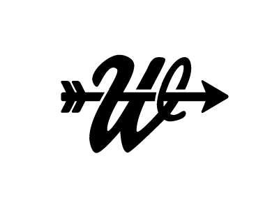 Dubbya arrow double dubbya logo u w