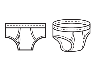 Undies 3 d flat icons illustration underwear undies