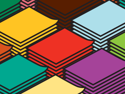 Stacks Closeup closeup colorful icon illustration paper stacks