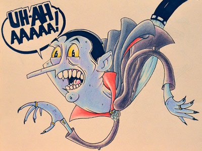 UH-AH AAAAA! basso color drawn hand illustration lawnz lawrence pencil prismacolor