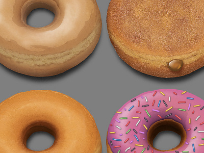"Time to make the donuts..." donuts food illustration photoshop yummy