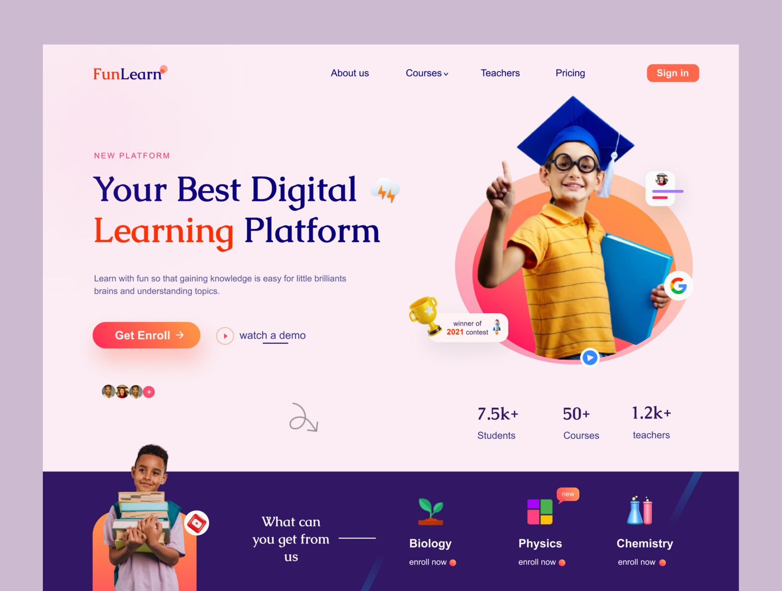 Digital Learning For Kids by Iffat N on Dribbble