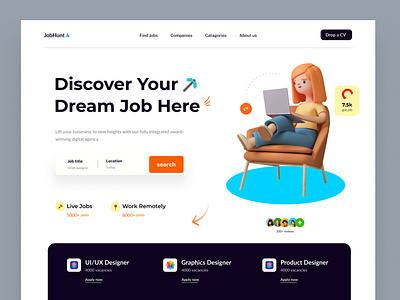 Job Finder Web design