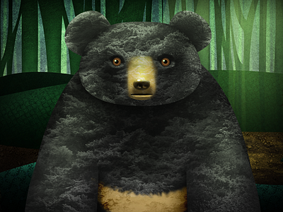 Kumo app bear book forest illustration interactive ipad kumo momotaro story storybook