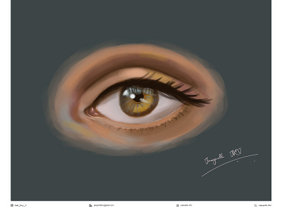 Detailed Eye digital painting (Case study)