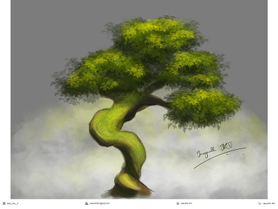 Tree digital painting (Case study)