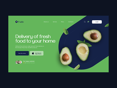 Food delivery website design ui uiux design ux web webdesign