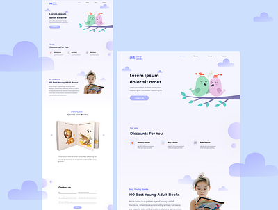Children's books website design design shop store ui web webdesign