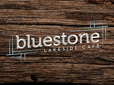 Bluestone Café Logo branding identity logo design