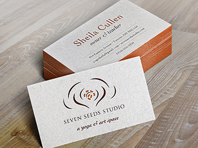 Seven Seeds Studio Logo branding business cards identity logo