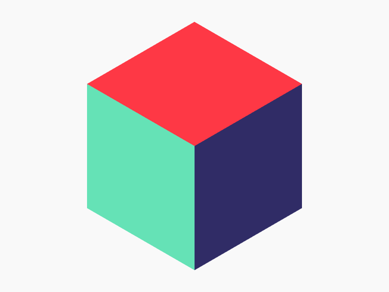 Cube / Triangles gif processing