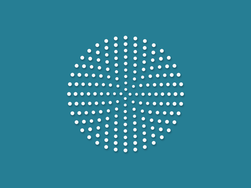 Spinning dots gif processing
