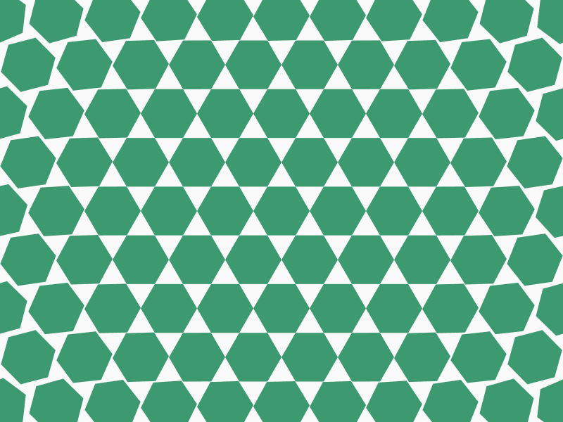 Two patterns gif hexagon processing