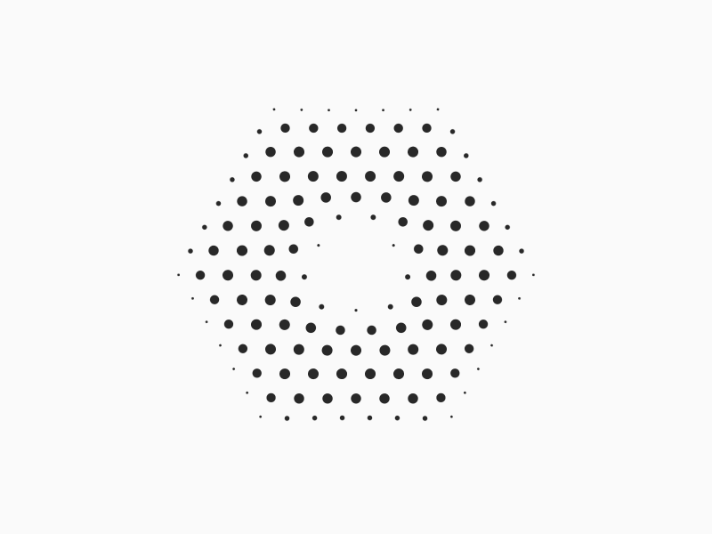 Hexagon dots geometry gif motion processing