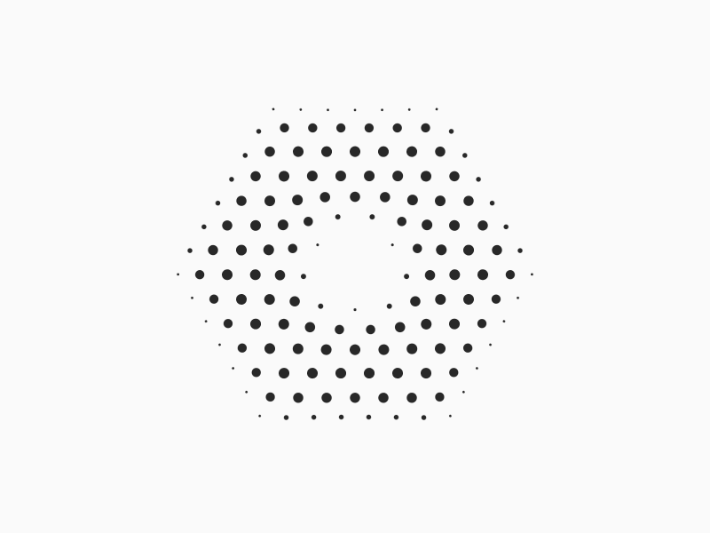 hexagon dots by dave whyte on dribbble