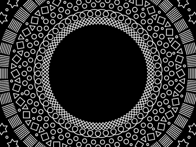 Rings geometry gif motion processing