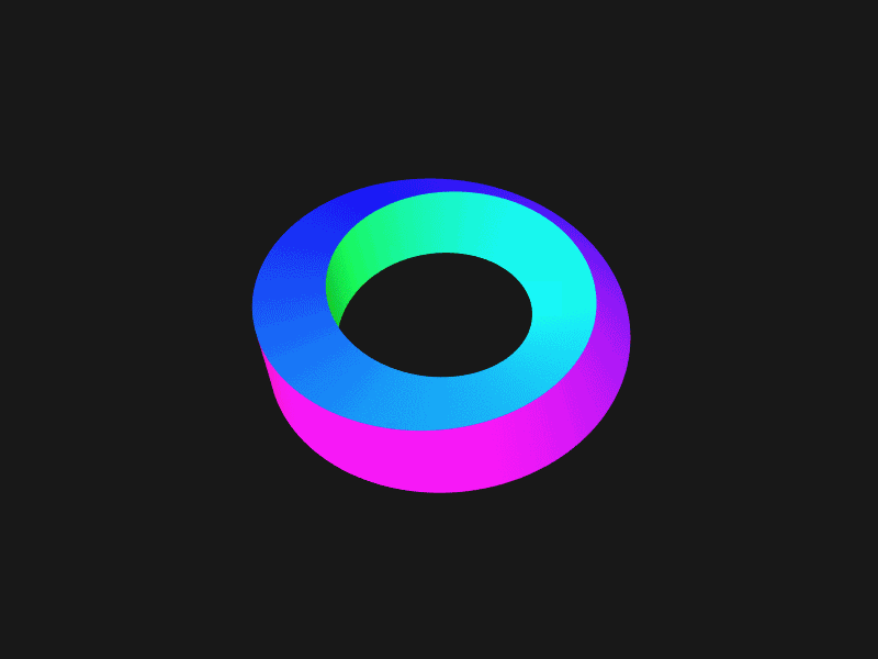 Rainbow Ring geometry gif motion processing